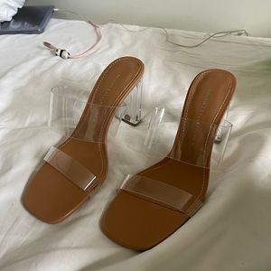 Zara clear heels
